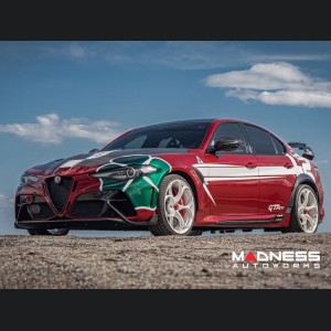 Alfa Romeo Giulia Quadrifoglio GTAm Conversion Kit by PariS'5 GaraGe - Front Bumper - FRP/ Carbon Fiber